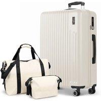 Lugg Vacay 3-Piece Travel Set - 32inch Suitcase, Duffel Bag & Toiletry Bag in Stone