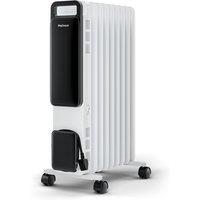 Pro Breeze OmniWarm 2500W Oil Filled 11 Fins Radiator Heater with Digital Display in White
