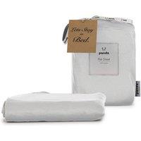Panda London Panda 100% Bamboo Flat Sheet in White | Size: King