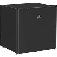 HOMCOM 46L Counter Top Fridge with Chiller Box Mini Fridge for Bedrooms Black