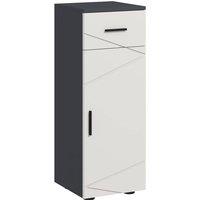 Kleankin Bathroom Cabinet Free Standing Bathroom Storage Cabinet with Doors in Grey