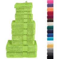 Berkfield Home 12 Piece Premium Towel Set SOLUND Green 600 gsm