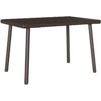 Berkfield Home Garden Coffee Table Rectangular Brown 60x40x37 cm Poly Rattan | Size: 60 x 40 x 37 cm
