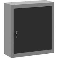 Berkfield Home Tool Cabinet Wall-Mounted Black 50x20x55 cm Steel in Grey | Size: 50 x 20 x 55 cm