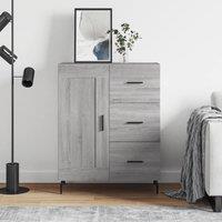 Berkfield Home Sideboard Grey Sonoma 69.5x34x90 cm Engineered Wood