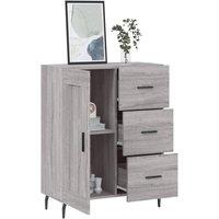 Berkfield Home Sideboard Grey Sonoma 69.5x34x90 cm Engineered Wood
