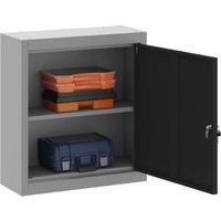 Berkfield Home Tool Cabinet Wall-Mounted Black 50x20x55 cm Steel in Grey | Size: 50 x 20 x 55 cm