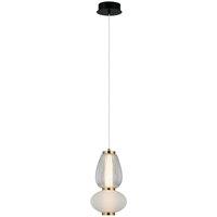 Netlighting Gastel 34cm Slim Pendant Ceiling Light Black White 3000K Warm White