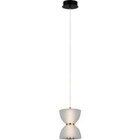 Netlighting Tica Slim Pendant Ceiling Light Black White 3000K Warm White