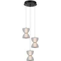 Netlighting Tica Cluster Pendant Ceiling Light Black White 3000K Warm White 3xLED