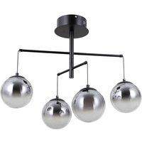 Netlighting Velada Globe Ceiling Light Matt Black 3000K Warm White 4xLED