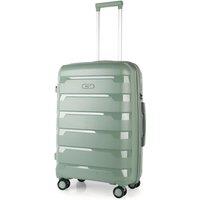 JLY Medium Suitcase 24' Inch Hard Shell Check In Luggage (Seafoam Green) - Lightweight & Durable, USB Charging Port, Secure TSA Lock, Dual Spinner
