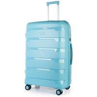 JLY Large Suitcase 28' Inch Hard Shell Check In Luggage (Surf Blue) - Lightweight & Durable, USB Charging Port, Secure TSA Lock, Dual Spinner Wheels