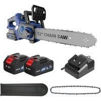 NANWEI Powerful Cordless Chainsaw 12 Inch With Automatic Lubrication