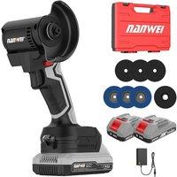 NANWEI Compact Cordless Angle Grinder 76mm for Cut Grind Polish