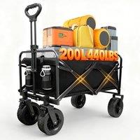 Resmo Festival Trolley 200KG with Adjustable Handle Transport Bag & Brakes in Black