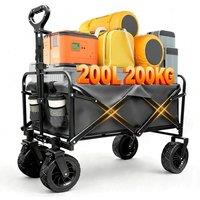 Resmo Festival Trolley 200KG with Adjustable Handle Transport Bag & Brakes in Grey