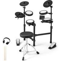 Costway Electric Drum Kit Electronic Drum Set w/ 150 Sounds in Black