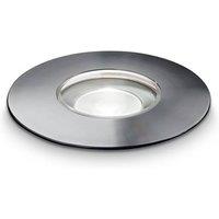 Netlighting Rocket Outdoor Recessed Ground Light Steel 9cm 900lm IP67 LED in Grey