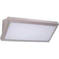 Netlighting Samper Outdoor Wall Down Lamp Grey LED 12W 3000K IP65 On Off