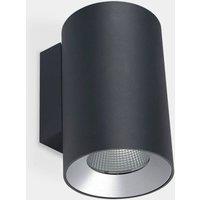 Netlighting Cosmos 14cm Outdoor Up Down Wall Lamp Grey LED 35W 3000K IP66 On Off