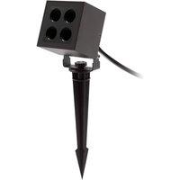 Netlighting Crest Outdoor Spike Black Faceted LED 8.2W 3000K IP65 On Off