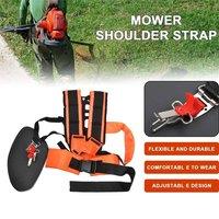Nordara Adjustable Padded Shoulder Harness for Garden Brush Cutter Trimmer in Orange