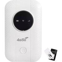 Ventryn Wireless WiFi Router 4G Unlocked LTE LCD Mobile WiFi Router High-Speed in White