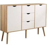 FORGEVIO Living Room Boden Furniture Sideboard 2 door 3 drawer in White