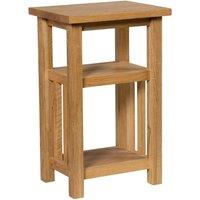 FORGEVIO Magazine Storage Rack, Small Wooden Oak Coffee Side Table in Light Oak | Size: 0.6m2
