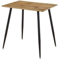 FORGEVIO Dining Table, Small 2 Seater Kitchen Table in Light Oak | Size: 0.6m2