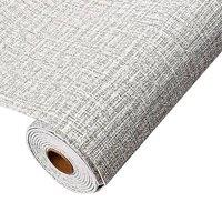 PAWNORA Linen Plain Wall Sticker Ligth Grey