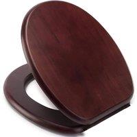 PAWNORA UNIVERSAL TOILET SEAT Mahogany in Brown