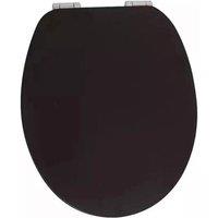 PAWNORA UNIVERSAL TOILET SEAT Black Wooden