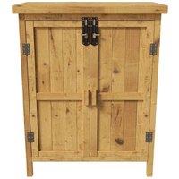 Kelvenix Wooden Shed Garden Storage Cabinet in Brown | Size: 0.6m2