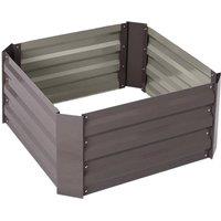 Kelvenix Raised Bed Galvanised Steel Outdoor in Brown | Size: 100g