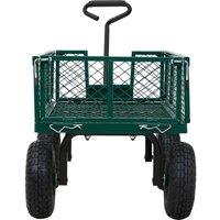 Kelvenix Steel Trolley Garden Detachable Cart Wagon Beach in Green