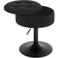 FORGEVIO 1x Black Bar Stool Height Adjustable | Size: 0.6m2