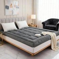 FORGEVIO King, 150200cm(thickness 10cm) Foldable Roll Up Floor Mattress in Grey | Size: Cot