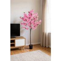 Garden Sanctuary Artificial Cherry Blossom Tree in Pot for Decoration in Pink
