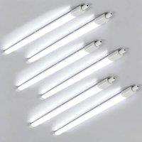 Goeco 4ft LED Batten Light, 5500LM 6500K Linkable Tube Light, 36W in White | Size: Medium