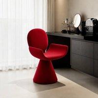 STILVORA Dressing Stool with Rotatable Design in Red