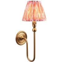 Netlighting Santiago Wall Light Pink Fabric Ikat Shade 16cm B22