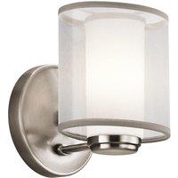 Netlighting Saldana 1 Light Wall Light Classic Pewter G9 in Grey
