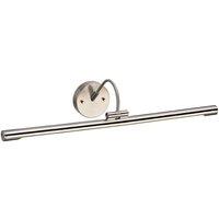 Netlighting Alton LED 1 Light Large Picture Wall Light Brushed Nickel in Grey