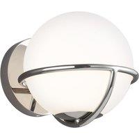 Netlighting Apollo 1 Light Wall Light Polished Nickel G9 in Grey