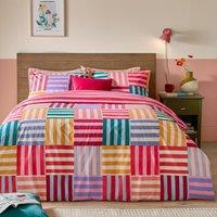 Furn Ana Stripe Reversible Duvet Cover Set | Size: King