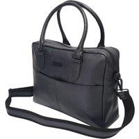 Barneys Originals Leather Laptop Bag in Black