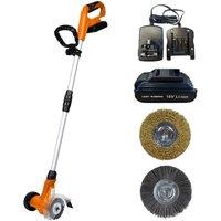 Lazy Tools Lazy-Weeder Cordless Weed Remover 2kg Patio & Paving Cleaner & Battery in Orange