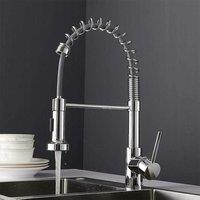 Nes Home Kitchen Mixer Sink Tap Chrome in Metallic Silver